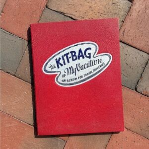 1938 The Kit-Bag of My Vacation An Album for Travel Souvenirs Ephemera Menus